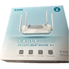 Roteador Inteligente D-Link R32 EAGLE PRO AI AX3200 com IA Wi-Fi/Otimizador de Tráfego, AI P comprar usado  Enviando para Brazil