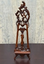 Cavalete de mesa vintage de mogno esculpido à mão 20 de altura comprar usado  Enviando para Brazil