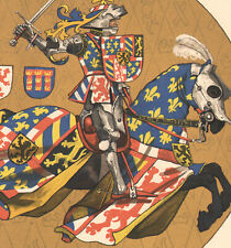 1900 lithographie chevalerie d'occasion  Besançon