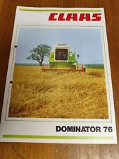 Claas Dominator 76 kombajn zbożowy traktor brochure 31 na sprzedaż  Wysyłka do Poland