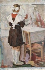 Tableau école russe d'occasion  Saint-Saëns