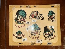 Folha flash de tatuagem usada à mão 14x11 máquina de imagem anos 1970 comprar usado  Enviando para Brazil
