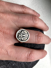 Siegelring 925 silber gebraucht kaufen  Münster