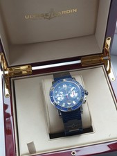 Ulysse Nardin Marine Chronograph Watch Automatic Men, usado comprar usado Ulysse Nardin Marine Chronograph Watch Automatic Men, usado comprar usado  Enviando para Brazil