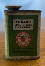 RARO Vintage Texaco Molho de Cera Líquida (Vazio) Lata de 1/8 Galão Porto Arthur, TX comprar usado  Enviando para Brazil