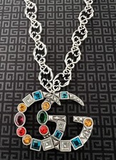 Gucci silver stoned for sale  LOUTH