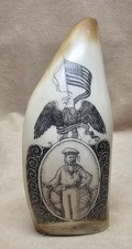 Vtg resin scrimshaw for sale  Raymond