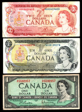 Canada banconote dollari usato  Spinetoli