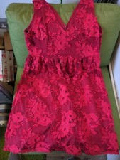 Boohoo red floral for sale  CASTLEFORD