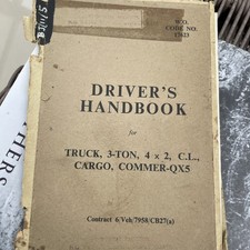 Commer drivers handbook for sale  HITCHIN