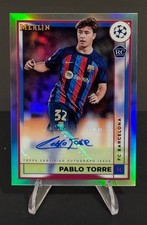 2022-23 Merlin Chrome UEFA Soccer PABLO TORRE novato autógrafo AC-PT comprar usado  Enviando para Brazil