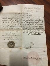 Documento antico 1858 usato  La Spezia