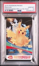 PSA 10 Pikachu Torneio Pokken Japonês Promo Pokemon Bana Passport 2015 Teste comprar usado  Enviando para Brazil