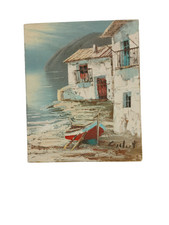 Vintage coastal oil for sale  RUGBY
