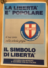 Manifesto politico ppi usato  San Giovanni in Persiceto