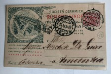 Cartolina società ceramica usato  Roma