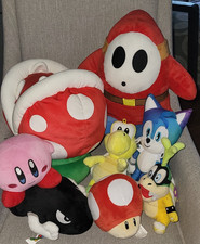 Lote de Pelúcia Nintendo Super Mario Kart Tomy Shy Guy Mega Piranah Mushroom Bullet, usado comprar usado  Enviando para Brazil