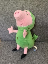 Używany, Świnka Peppa George Dinozaur Strój Kostium Miękka zabawka Plusz 11" 2003  na sprzedaż  Wysyłka do Poland