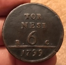 Tornesi 1799 regno usato  Olbia