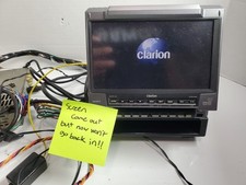 CD player estéreo Clarion VRX815 no painel single den tela de 7′′ - tela presa LEIA comprar usado  Enviando para Brazil