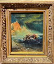 Signed antique painting. d'occasion  Expédié en Belgium