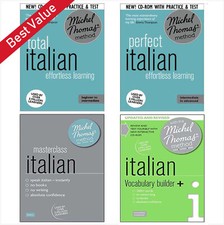 Michel Thomas Total Italian, Perfect ,Masterclass, & Vocab + *ALL 4 COURSES*, usado comprar usado  Enviando para Brazil