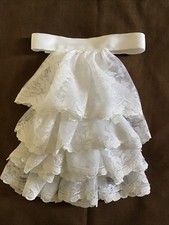 Jabot cravat white for sale  MARKET HARBOROUGH