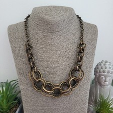 Chunky necklace bronze for sale  PRUDHOE