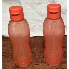 Duas garrafas de água Tupperware 'eco' 25 Oz-750ml salmão e melão com tampa flip top comprar usado  Enviando para Brazil