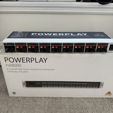 Amplificador amplificador de alta potência Behringer Powerplay Pro-8 8 canais HA8000 - com caixa comprar usado  Enviando para Brazil
