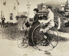 Fotos femininas de triciclo de roda alta 1887 Beverly MA-to-Gloucester MA (5) comprar usado  Enviando para Brazil