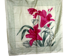 Pañuelo De Seda Tailandesa 100% Seda, 88 Cm X 89 Cm, Muy Buen Estado comprar usado  Enviando para Brazil