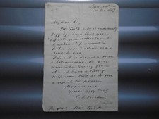 1847 antique letter for sale  POOLE
