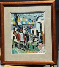 Marcello piacentini.olio tela usato  San Cataldo