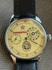 Relógio vintage regulador de pulso mecânico oficial da URSS comandante espião russo raro, usado comprar usado  Enviando para Brazil