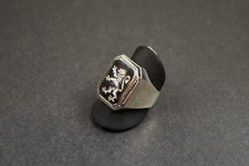 Herrenring wappenring silber gebraucht kaufen  Stuttgart