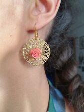 Orecchini con roselline usato  Roma