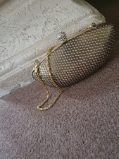 Gold evening clutch for sale  ROMFORD
