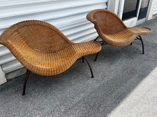 Two vintage rattan for sale  West Palm Beach