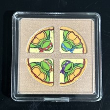 Teenage Mutant Ninja Turtles (4) 1 grama fatias de pizza prata em caixa de pizza comprar usado  Enviando para Brazil