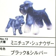 Yujin Perro Gashapon Mini Figura 2 Miniatura Schnauzer Negro y Plata importación Japón segunda mano  Embacar hacia Argentina