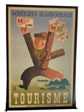 Ancienne affiche loterie d'occasion  Lay-Saint-Christophe