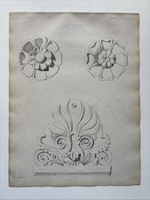 Litografia francesa arquitetônica antiga de 1868 arte grega rosetas e palmetas comprar usado Litografia francesa arquitetônica antiga de 1868 arte grega rosetas e palmetas comprar usado  Enviando para Brazil