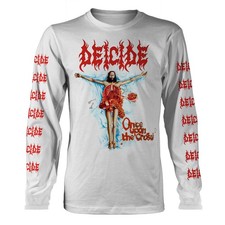 Manga Longa Masculina Deicide Once Upon The Cross (Branca) XX-Grande Branca, usado comprar usado  Enviando para Brazil