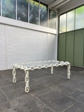 Brutalist Chain Coffe Table Steel Heavy Design 70s Franz West Attr. comprar usado  Enviando para Brazil