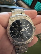 THOMAS SABO Reloj Hombre Calavera Rebelde en Corazón Cronógrafo No Cerdo Loco Gran Rana segunda mano  Embacar hacia Mexico