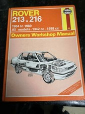 Haynes manual rover for sale  WALLINGTON