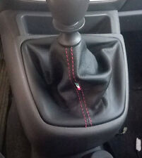 CUFFIA LEVA CAMBIO VERA PELLE NERA cuciture rosse adatta a FIAT QUBO Fiorino comprar usado  Enviando para Brazil