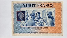 Bon solidarité francs d'occasion  Paris XX