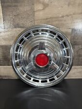 (1) 3 BAR tampa central giratória ponto vermelho com nervuras 14” tampa de roda calota MARCA DESCONHECIDA comprar usado  Enviando para Brazil